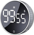 AVINIA Digital Kitchen Timers, Visual timers Large LED Display Magnetic Countdown Countup Timer for Classroom Cooking Fitness Baking Studying Teaching, Easy for Kids and Seniors Silver