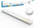 LED Under Cabinet Lighting Motion Sensored Hardwired with Built-in Dimmer, 32 Inch 16W Dimmable 5 Color 2700/3000/3500/4000/5000K, Linkable Eyes Care for Kitchen, Counter, ETL Listed, White