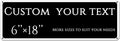 Custom Sign, street signs customized，Aluminum Weatherproof Metal Sign Multiple Sizes, delivery signs for home,Reflective doorplates,Business, Workplace, office, Home, Delivery Signs(6 * 18 Inch)