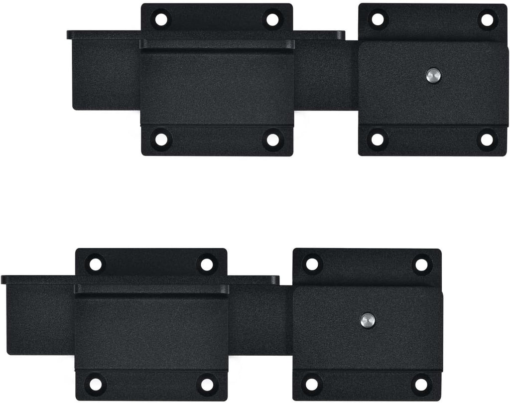 Flip Gate Latch Lock with Padlock Hole 2Pack, 3.5mm Heavy Duty Aluminum Alloy Adjustable Door Latch for Sliding Swing Open Door, Outdoor Gate, Wooden Fence, Barn Door, Shed, Garage, Yard