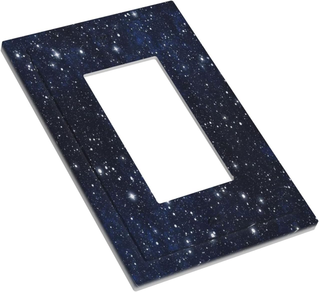 Decorative Light Switch Cover Night Sky Star Cosmic Starry Fantasy Galaxy Universe Space Single Rocker Personalized Wall Plate Switchplate 1 Gang Outlet Covers Decora Light Switch Plate
