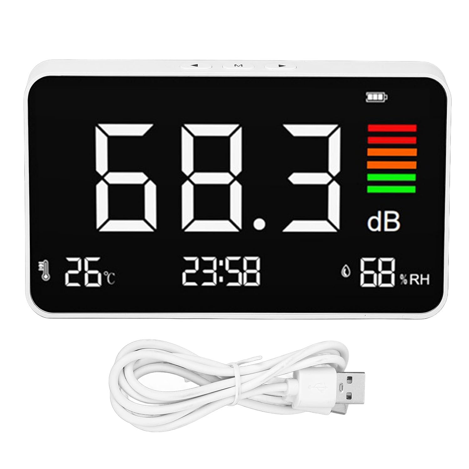 Keenso Accurate Digital Decibel Meter Desktop Sound Level Meter 30-130dBA for Home School Library