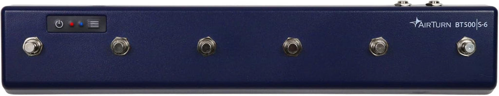AirTurn BT500S-6 Analog Bluetooth Pedal Page Turner DAW MIDI App Controller (Expression Pedal Not Included)