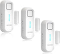 DAYTECH Refrigerator Door Alarm Freezer Door Left Open Alarm with Delay 1/2/3/4 mins Window Door Ajar Alarm Fridge Alarm 0 to 120 dB for Freezer Home Store Business Office 3 Sets White