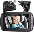 Wireless Baby Car Camera Monitor – 4.3 Inch Display with Rear Facing Car Seat Cameras, 1080P HD Night Vision IR-Cut, USB & Battery Powered Plug and Play Backseat Baby Monitor for Infant Toddler Safety