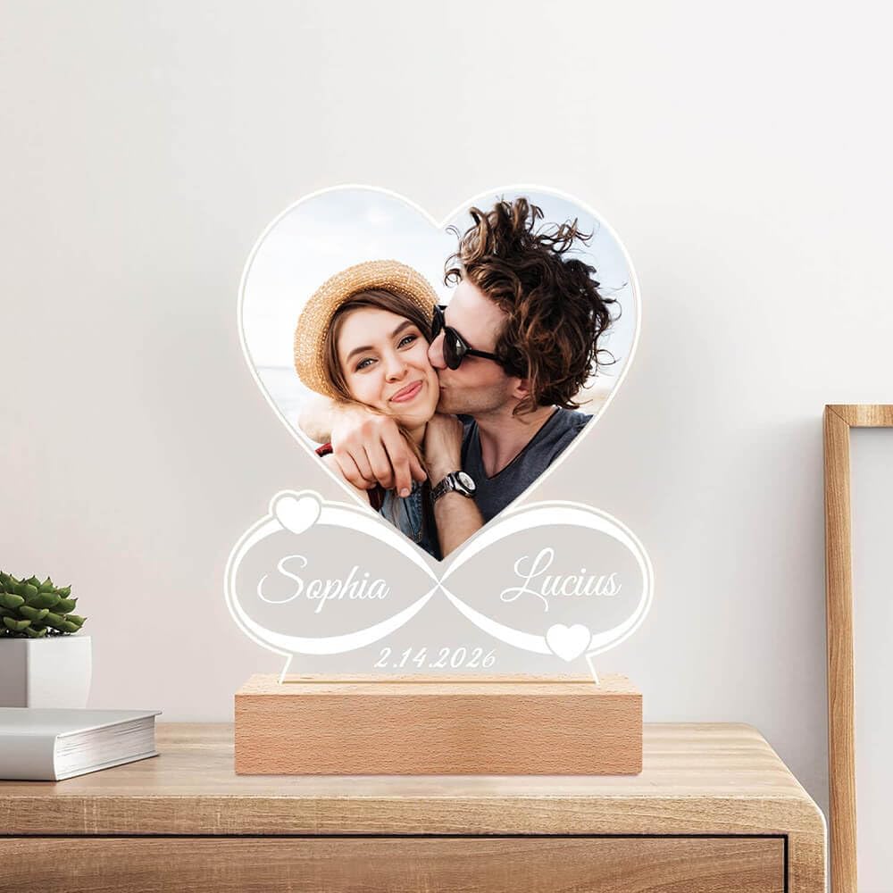 Custom Picture Frame, Personalized Photo Frame, Customized Picture Frames, Personalized Valentines Day Gifts for Women Men Her Him Mom Dad Family Couple