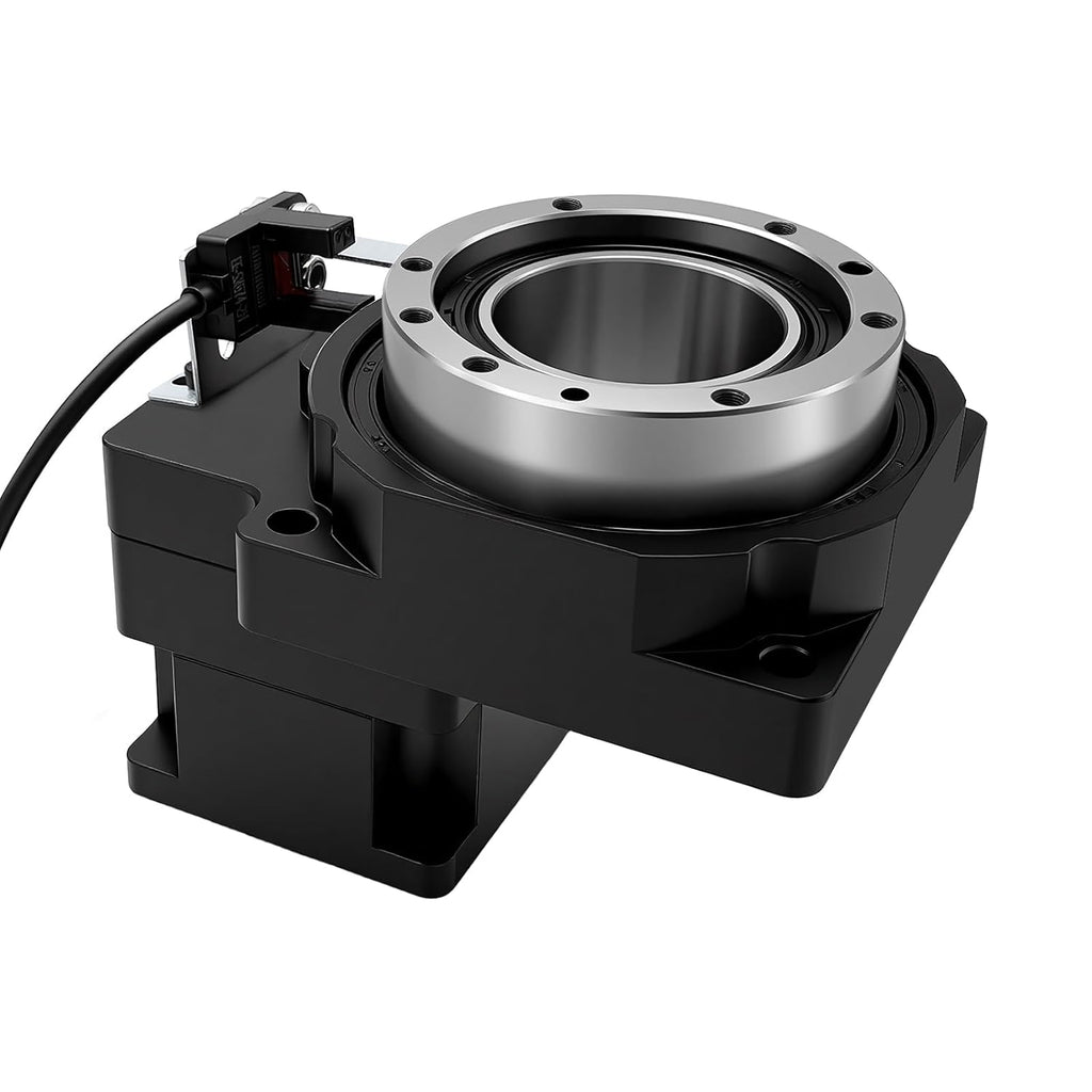 Hollow Rotating Platform Ratio 5:1 High Precision Planetary Gearbox Gear Hollow Rotary Actuator 360 Degree Electric Rotary Table for Nema17 42mm Stepper 40mm Servo Motor CNC Robot Arm
