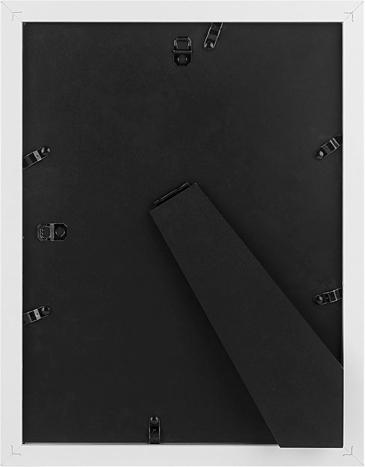 Golden State Art, 9x12 Picture Frame with Mat for 6x8 - High Definition Glass Wall Mounting Horizontal Vertical Display (White, 2 Pack)