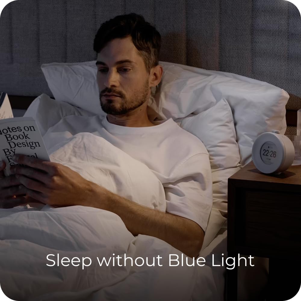mudita Harmony 2 Digital Alarm Clock - Daylight Alarm Clock with E-Ink Screen and Meditation Function and Snooze Function - Sunrise Alarm Clock - 17 Melodies, Relaxation Sounds, Nature Sounds - Black