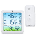 Wireless Fridge and Freezer Thermometer with Alarm, Max/Min Temperature Records Digital Refrigerator Thermometer, 328FT Remote Range, Magnetic & Stand Options for Kitchen Home Restaurant