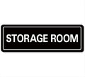 Storage Room Sign - Premium Durable Acrylic Material, Super Strong Self-adhesive, Quick Installation, Suitable for Your Home and Business (9 × 3 Inches, Black)