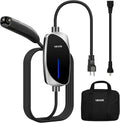 VEVOR Level 1/2 Tesla Charger, 16 Amp, Portable Electric Car EV Charger with 25 ft Charging Cable, 120V-240V, NEMA 6-20P Plug NEMA 5-15 Adapter, LED Indicator, NACS Connector for Tesla Model Y/X/3/S