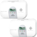 Siterwell Carbon Monoxide Detectors, 10 Year Product Life Portable Carbon Monoxide Detector with LCD Digital Display and Sound Warning, ETL Listed, Travel Carbon Monoxide Detector for Home, 2-Pack