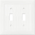 Modern Decorative Wall Plate Retro Wood Grain design Switch Cover Outlet Cover for Light Switch, Smart Switch, Dimmer, GFCI, USB Outlet (10 Pack, Double Decorator)