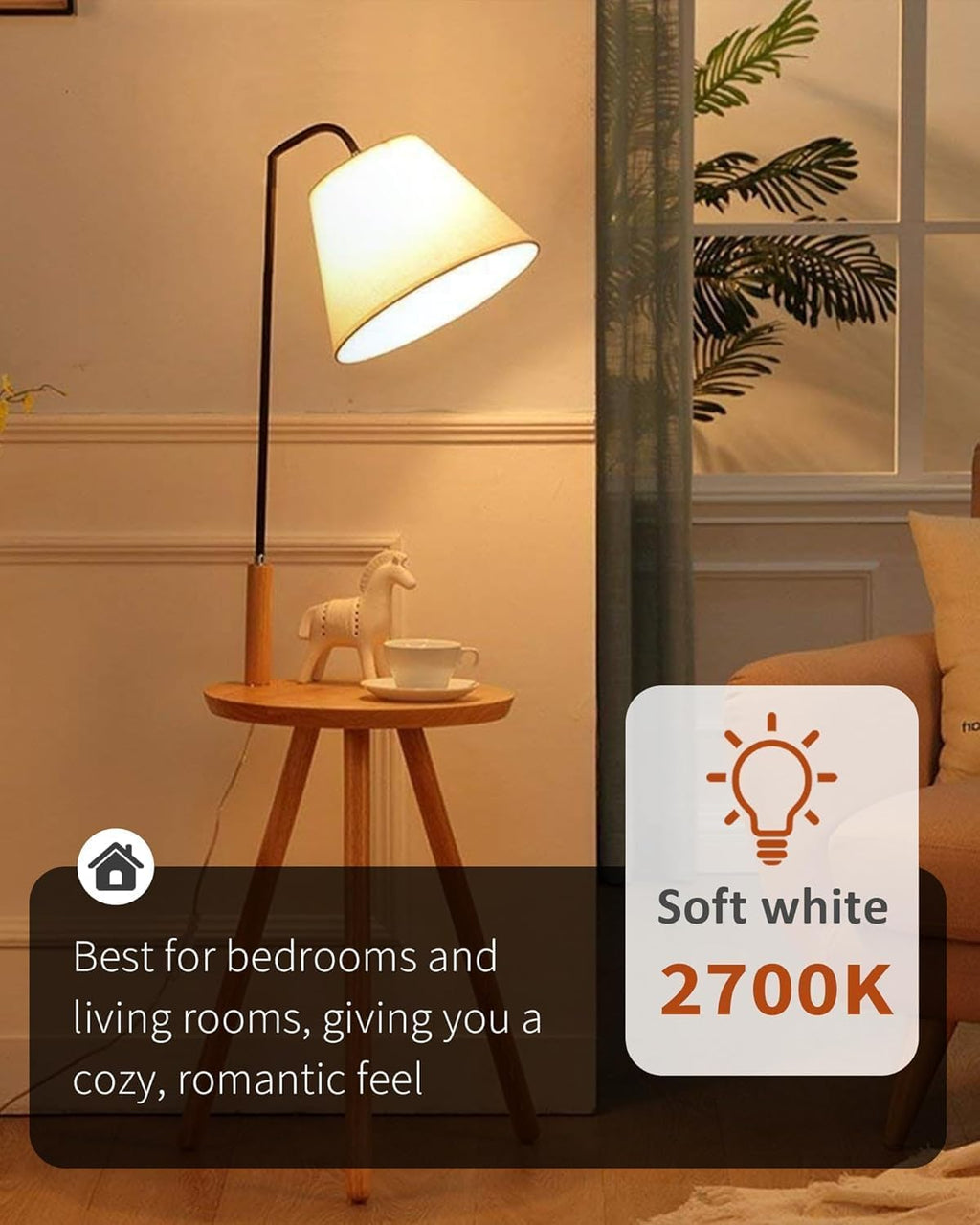 TJOY 10 Pack LED Light Bulbs, 100 Watt Equivalent A19 LED Bulbs, Soft Warm White 2700K, Energy Saving Light Bulb with E26 Standard Base, 1500 Lumens Non Dimmable Lamp Bulb for Home Bedroom Kitchen