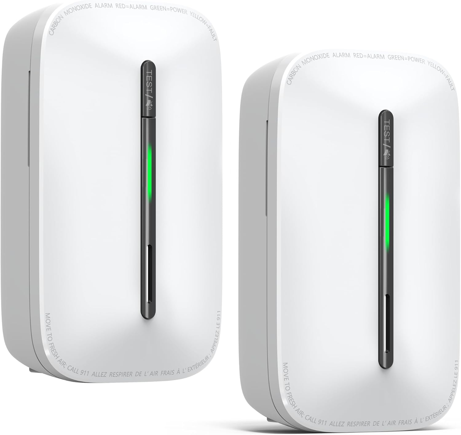 Ecoey Carbon Monoxide Detectors Plug-in with Advanced Electrochemical Sensor 10 Year Carbon Monoxide Detector Foldable Plug with Battery Backup CO Detector for Home and Kitchen FJ146A, 2Packs