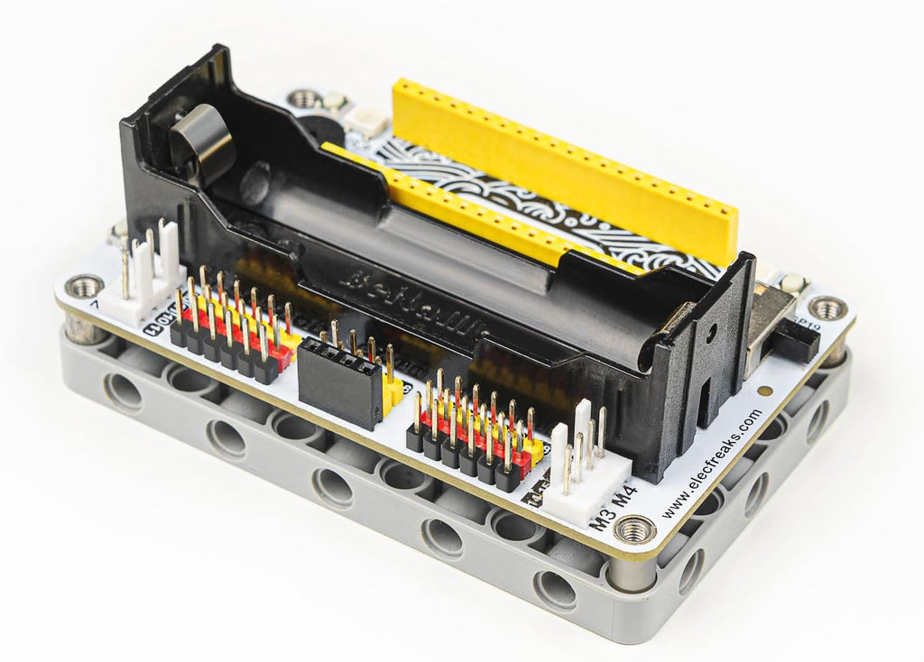 ELECFREAKS Wukong2040 Expansion Board Adapter for Raspberry Pi Pico Breakout Board with Buzzer/Rainbow Lights/Motor Interface/IO Interface Expansion
