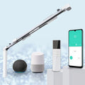 TIPIACE Hard-Wired Tuya Wifi Motorized Curtain Track to Remote Control Ceiling Mount Electric Retractable Curtain Rail Compatible with Alexa Google Home (L 36-59 inch)