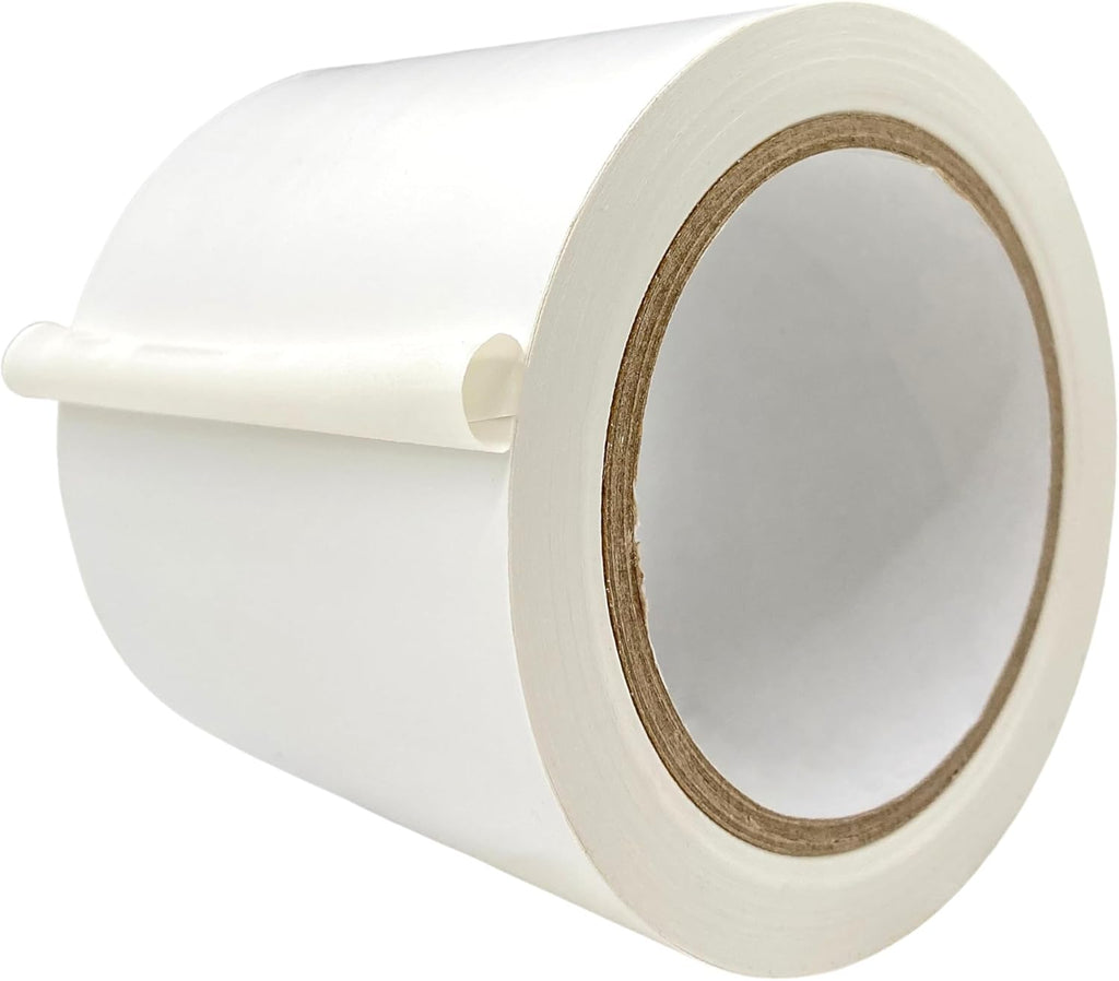 MAT Vinyl Marking Tape White - 4 inch x 36 yds. for Safety Floor Marking (School Gym, Restaurants, Warehouse), Dance Floor Splicing, Pinstriping Cars & Boats