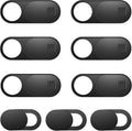 Laptop Camera Cover, 0.027 Inch Ultra Thin Camera Cover, Webcam Privacy Cover Fits on Computer, Laptop, MacBook, PC, Cell Phone, iPhone, iPad, iMac, Tablet, Black Web Cam Cover Sliders (9 Pack)