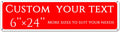 custom street sign,Create Your Own Sign,reflective,double-sided,Aluminum Weatherproof Metal Sign Multiple Sizes, Customize for Office, Business, Workplace, office, Home, Delivery Signs(6 * 24 Inch)