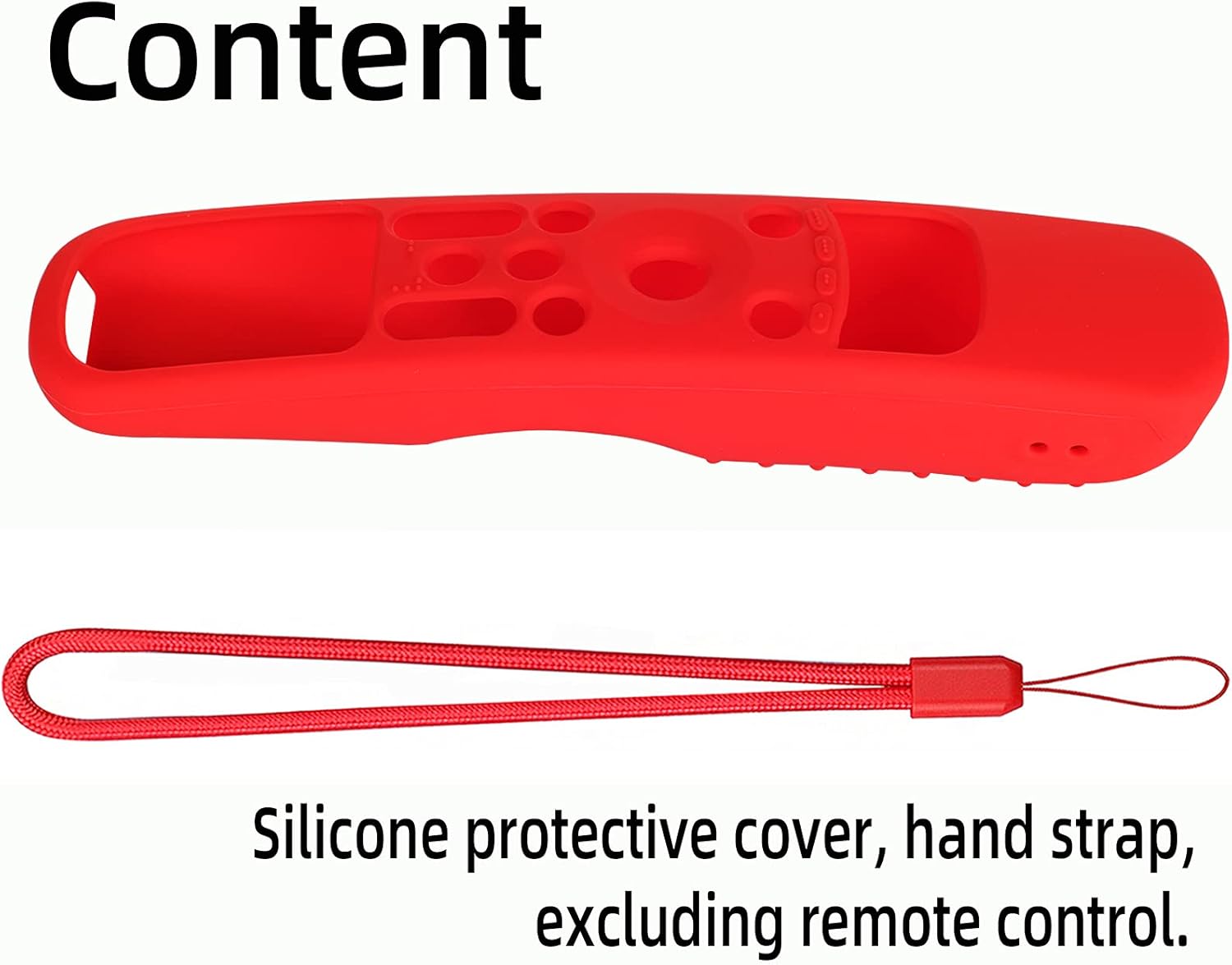 Hi Color Silicone Cover for MR24GA/MR21GA/MR22GN/MR23GA Protective Case Compatible with LG Magic TV C2 C3 G3 OLED Remote Control Slicone Sleeve with Lanyard(Red)