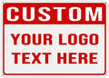 20x15 Inch Custom Sign – Personalized Metal Sign with Your Text or Logo, Rustproof Aluminum for Business, Home, Fence, Gate, or Wall Mounting, UV and Weather Resistant