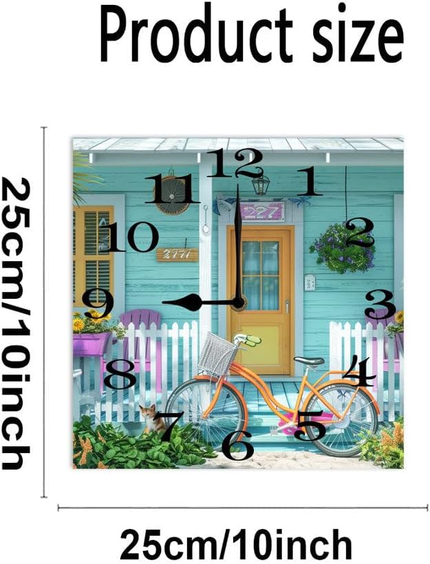 10 in Dog Pooping -220 Wood Wall Clock – Digital Time Display, Smart Home Compatible for Bedside or Workspace