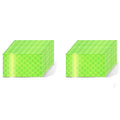 Non Fading Fluorescent Yellow Reflective Stickers 1 inch X 2 inch, Outdoor Waterproof High Visibility Safety Adhesive Reflector (20 Pcs)