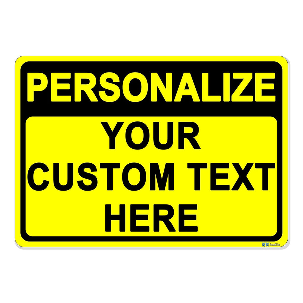 Custom Sign Outdoor Metal, Personalized Metal Sign for Parking, Gate, Delivery, Garage, Weatherproof Customized Signs for Outside, Make Your Own Signs Custom(14x10 Inches, Header)