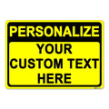 Custom Sign Outdoor Metal, Personalized Metal Sign for Parking, Gate, Delivery, Garage, Weatherproof Customized Signs for Outside, Make Your Own Signs Custom(18x12 Inches, Header)