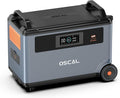 OSCAL PowerMax 6000 Expansion Battery Pack,3600Wh EV-Grade Safety,3500-Cycle Durability LiFePO4 Solar Generator,Extra Battery Backup for Home,Balcony Power Plant,Camping, RV,Travel,Emergency.