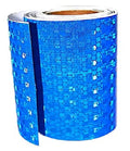 Blue Reflective Tape 4 inch, Outdoor Waterproof High Visibility Warning Industrial Marking Tape, Safety Stickers (11 feet)