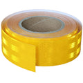Non Fading Yellow Reflective Tape Outdoor Waterproof 2 inch, High Visibility Warning Industrial Marking Tape,Safety Stickers (68 feet)