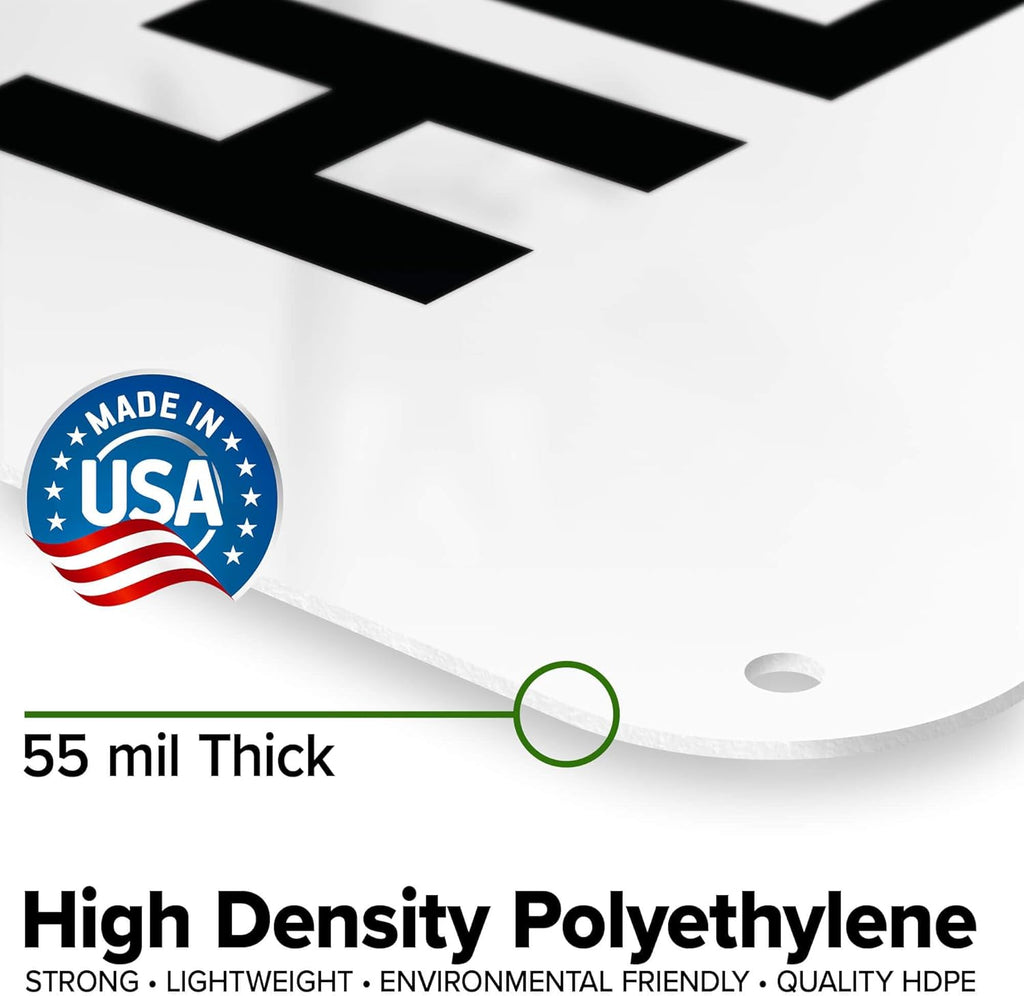 Custom Emergency Sign, OSHA Sign, 18x24 Inches, 55 mil thick HDPE (high density polyethylene), Made in USA by My Sign Center