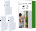 Door Window Alarm, 90dB Door Alarms Sensor for Kids Safety, Home Security, Door Window Burglar Alarm, Window Pool Alarms for Home, Apartments, Offices, Hotel Rooms (3pack)