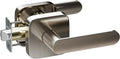 ULTRALOQ Passage Lever Door Handle, Reversible Handle No Lock for Interior or Exterior Door, Closet, Hallway, Adjustable Latch Backset, IP65 Waterproof, Satin Nickel, Zinc Alloy