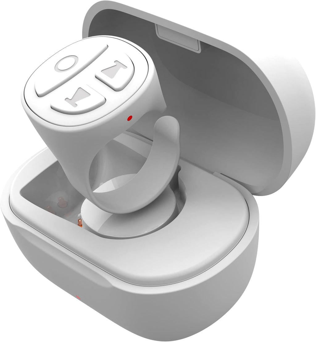Tiktok Scrolling Ring for iPhone, Bluetooth Camera Remote Control, Remote Control for TIK Tok Scrolling Ring for iPhone, Android (White)