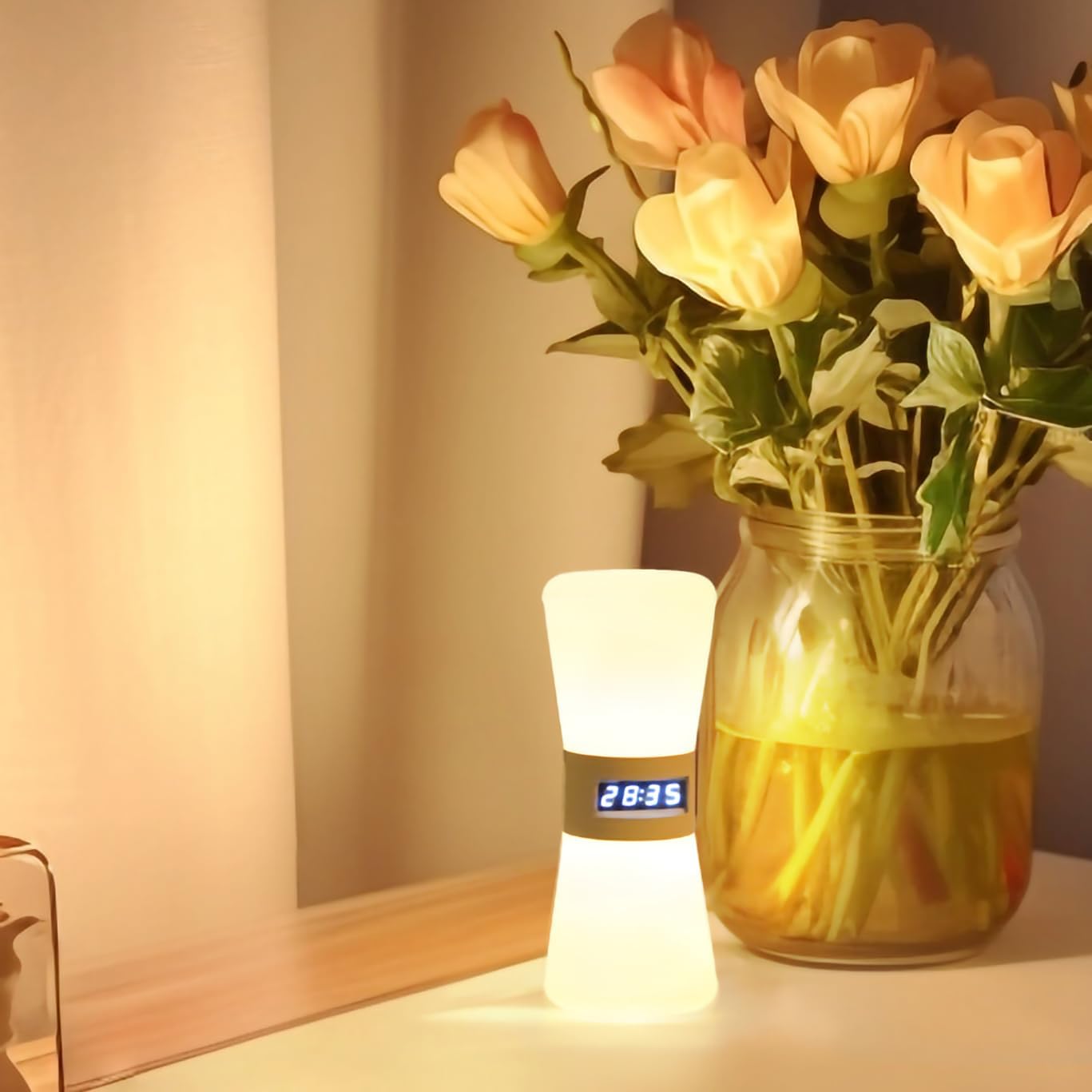 Electronic Hourglass LED Timer, Visual Countdown Clock with Flowing Light, Digital Sand Timer for Kids, Focus Training, Pomodoro, ADHD Support Timer
