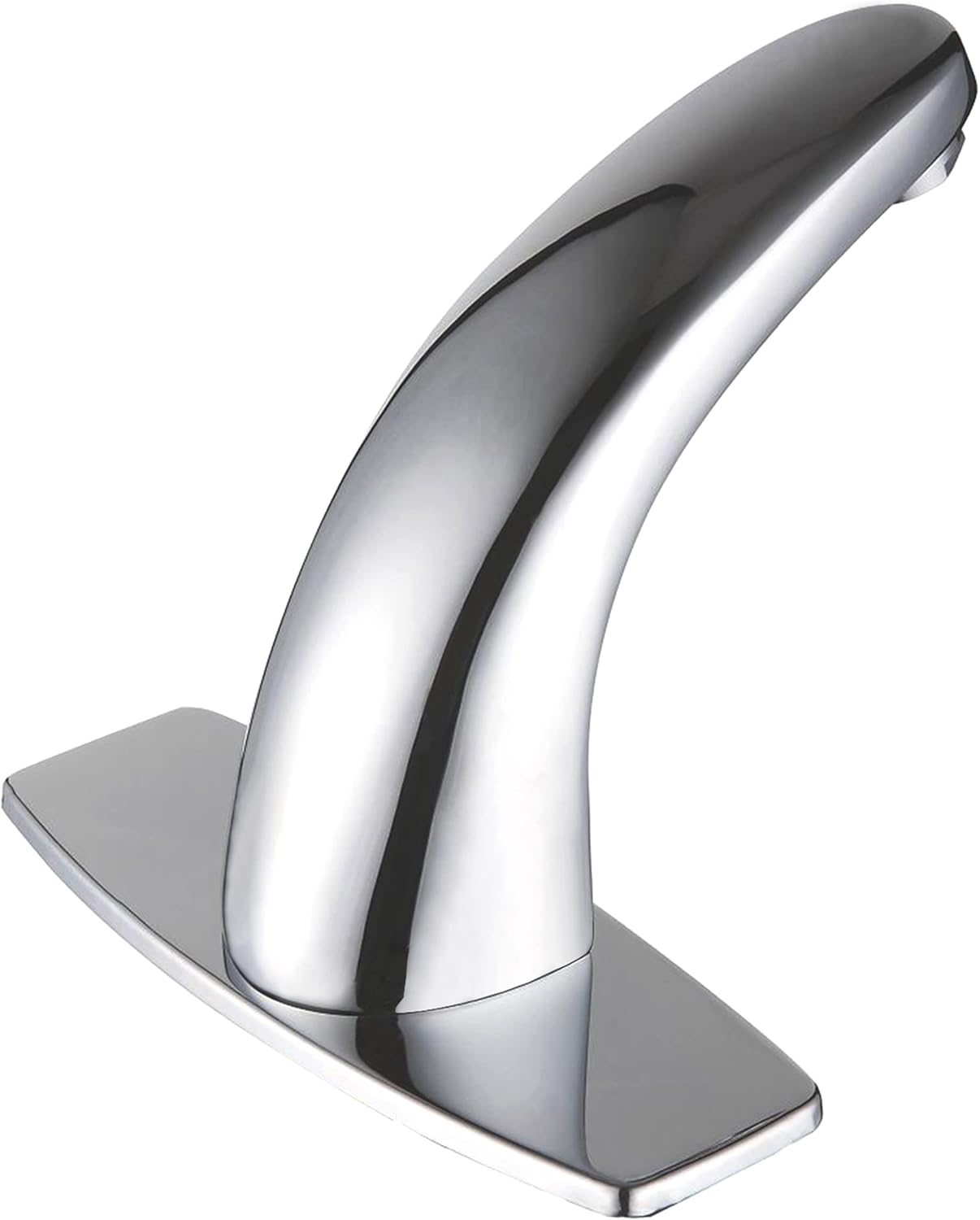 Touchless Bathroom Sink Faucet，Automatic Motion Sensor Faucets with 1 Hole Plate for Water Bath Commercial Lavatory Farmhouse, Chrome