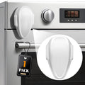 Oven Lock Child Safety (1 Pack), Cabinet Lock Baby Proofing, Baby and Child Proof Lock for Drawer Oven Stove Door, Upgrade Heat-Resistant Material, Easy to Install, No Tools Need - White