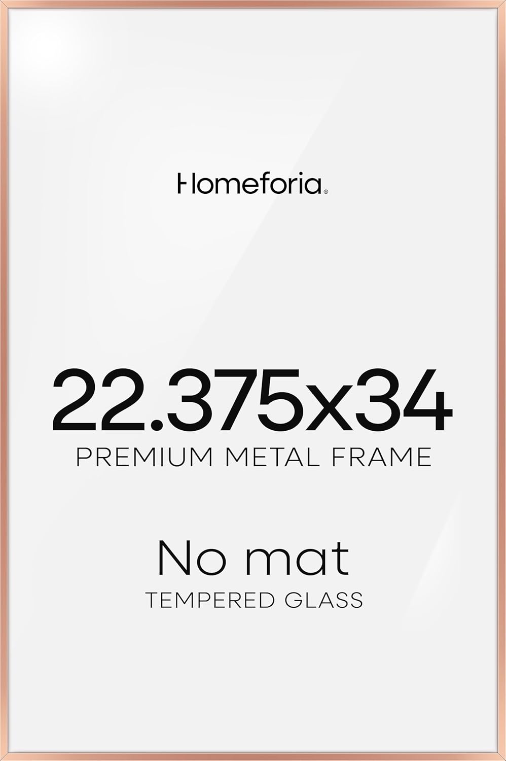 Homeforia 22.375x34 Silver Puzzle Frame, High End Metal 22.375 x 34 Picture Frames without Mat, 34x22.375 Thin Poster Frame for Wall, 22.375by34 Puzzle Print Frames, Tempered Glass, Wall Kit, Set of 1