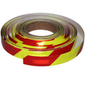 Non Fading Reflective Tape Outdoor Waterproof 1 inch Wide for Truck, High Visibility Warning Safety Industrial Marking Tape (168 feet)