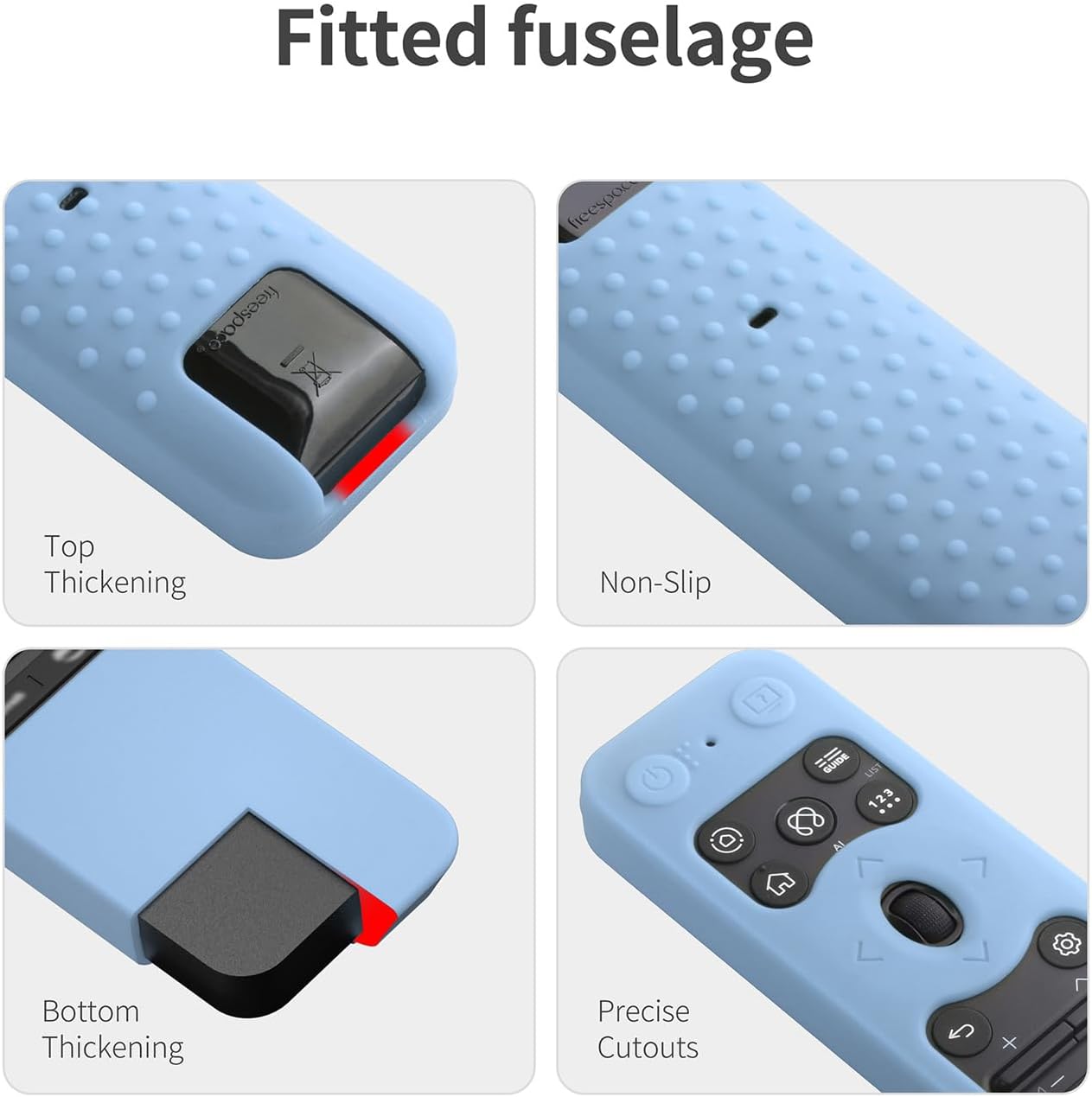 Silicone Case for LG MR25GA Remote Cover Compatible with 2025 LG OLED Smart TV C5 B5 G5 M5 Series Remote Protective Case Cover (Glow Blue)