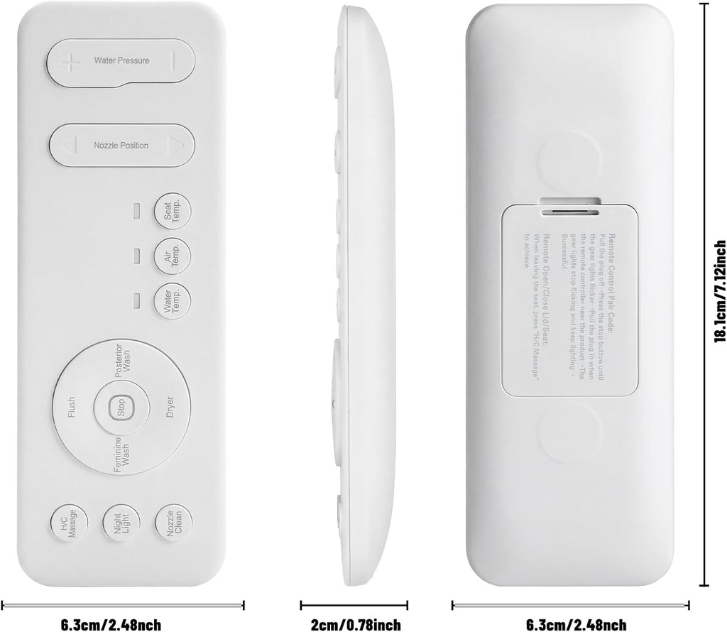 Remote Control is Suitable for Casta Diva/EPLO/HOROW Smart Toilet seat Toilet Remote Control