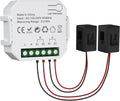 eMylo 2 Channel WiFi Power Meter 80A+80A Smart Power Monitor,Clamp Ammeter Power Monitor,2.4GHz WiFi,Real Time Monitoring,Smart Life/TUYA APP, Compatible with Alexa and Google Assistant