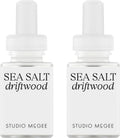 Pura x Studio McGee Smart Home Air Diffuser - Smart Air Diffuser - Up to 120-Hours of Luxury Fragrance per Refill - Spring & Summer Fragrance - 2 Pack, Sea Salt Driftwood