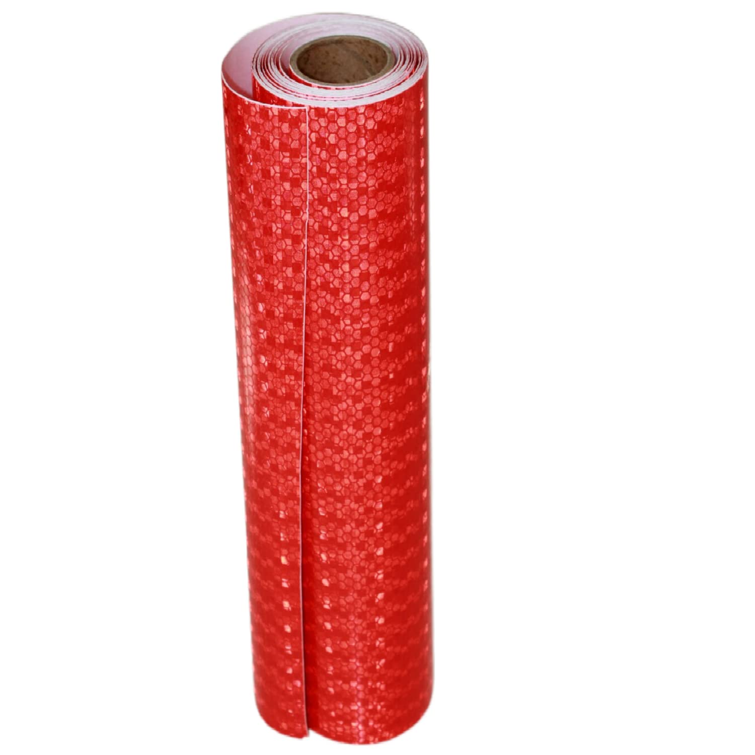 Red Reflective Tape Outdoor Waterproof 12 inch, High Visibility Warning Industrial Marking Tape, Safety Stickers (11 feet)