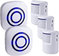 Motion Sensor Alarm - Seanme Wireless Driveway Alarm 100m Long Distance Signal Transmission, Home Security Alarm System Motion Sensor Doorbell with 38 Chime Tunes, 4 Volume Levels