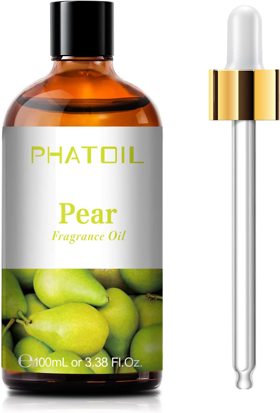 PHATOIL 3.38FL.OZ Pear Fragrance Oils for Aromatherapy, Essential Oils for Diffusers for Home, Perfect for Diffuser, Yoga, Skin Care, DIY Candle and Soap Making - 100ml